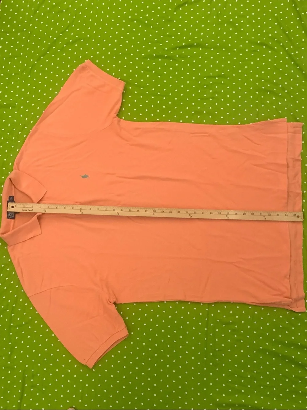 RL POLO SS All Cotton Orange 2Button Polo